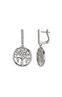 Pendientes Kurshuni Mujer in Plata Zirconia KR588-3W - KR588-3W